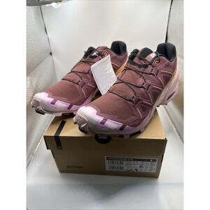 New Salomon Speedcross 6 W Womens 10 Catawba Grape/Papaya/Mauve Running Shoes